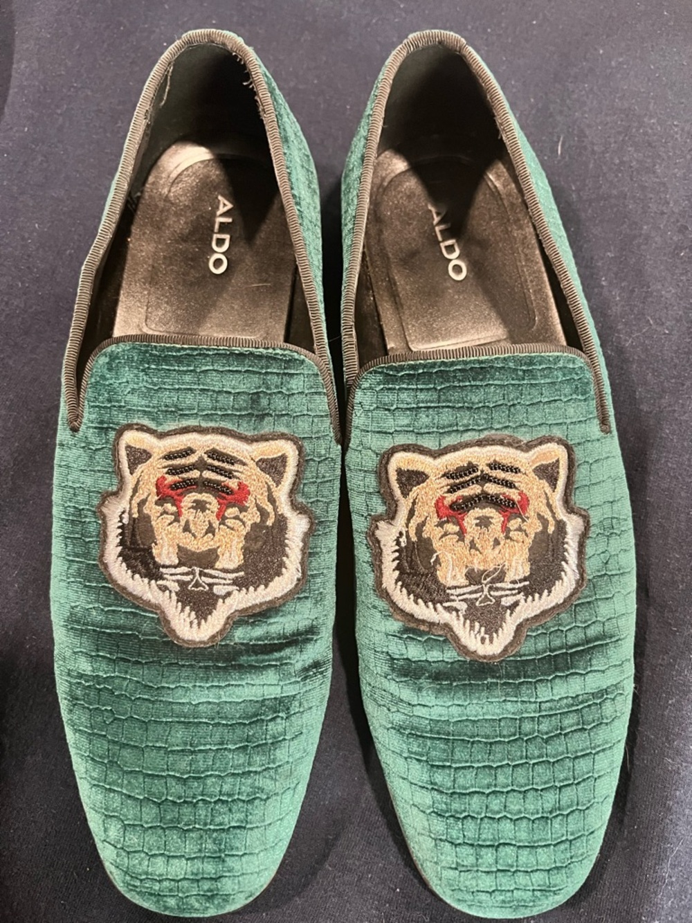 Aldo Men’s Green Tiger Loafers